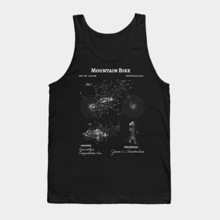 Mountain Bike patent / cyclist patent present / cyclist gift idea Tank Top